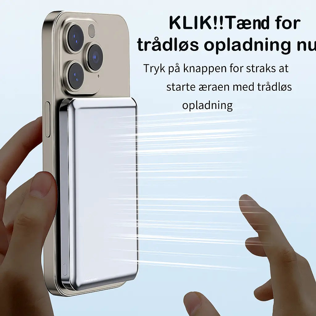 Start trådløs opladning med ét klik
