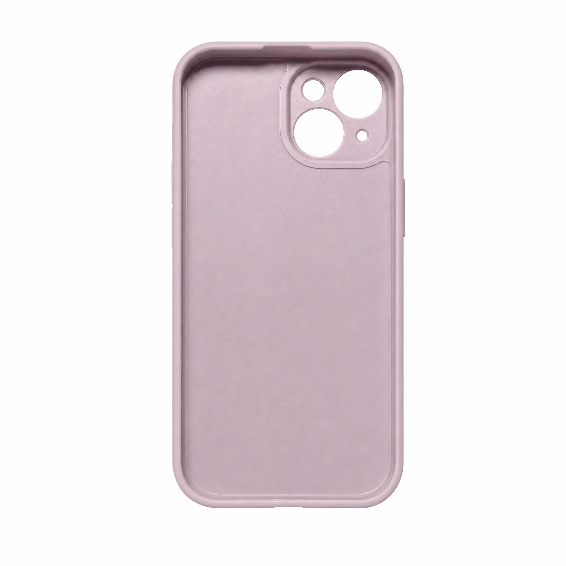 Lilla silikone cover til iPhone vist indvendigt