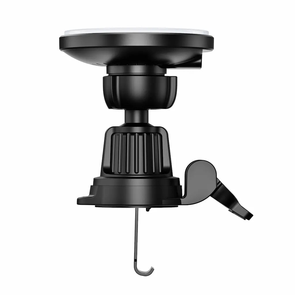 Frontvisning af Duzzona trådløs biloplader med grønt lys