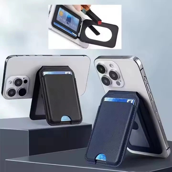 MagSafe magnetisk spejl-kortholder til iPhone – fås i sort og blå