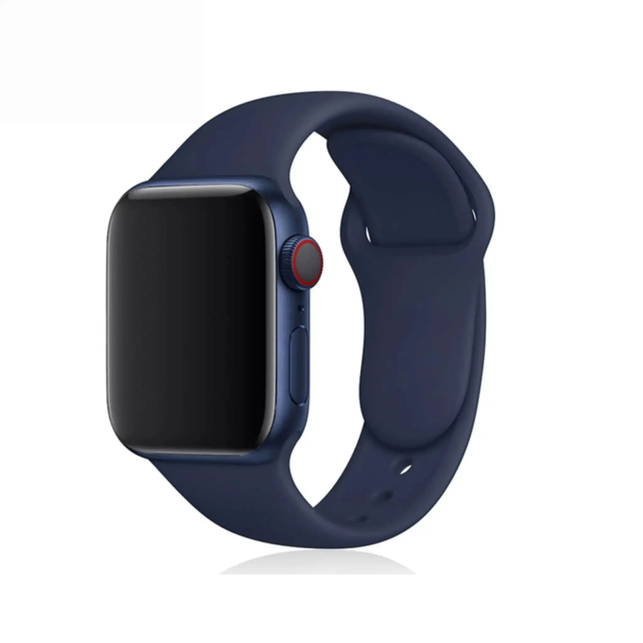 Mørkeblå sportsrem til Apple Watch – silikone, fleksibel og justerbar