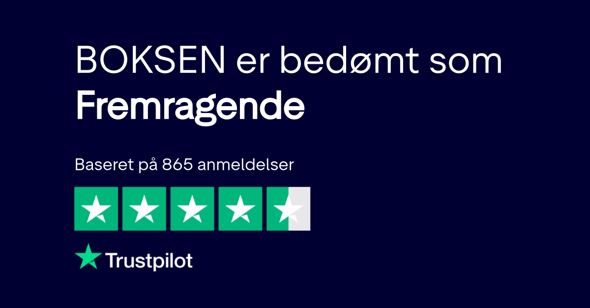 Boksen er bedømt som Fremragende på Trustpilot baseret på 865 anmeldelser