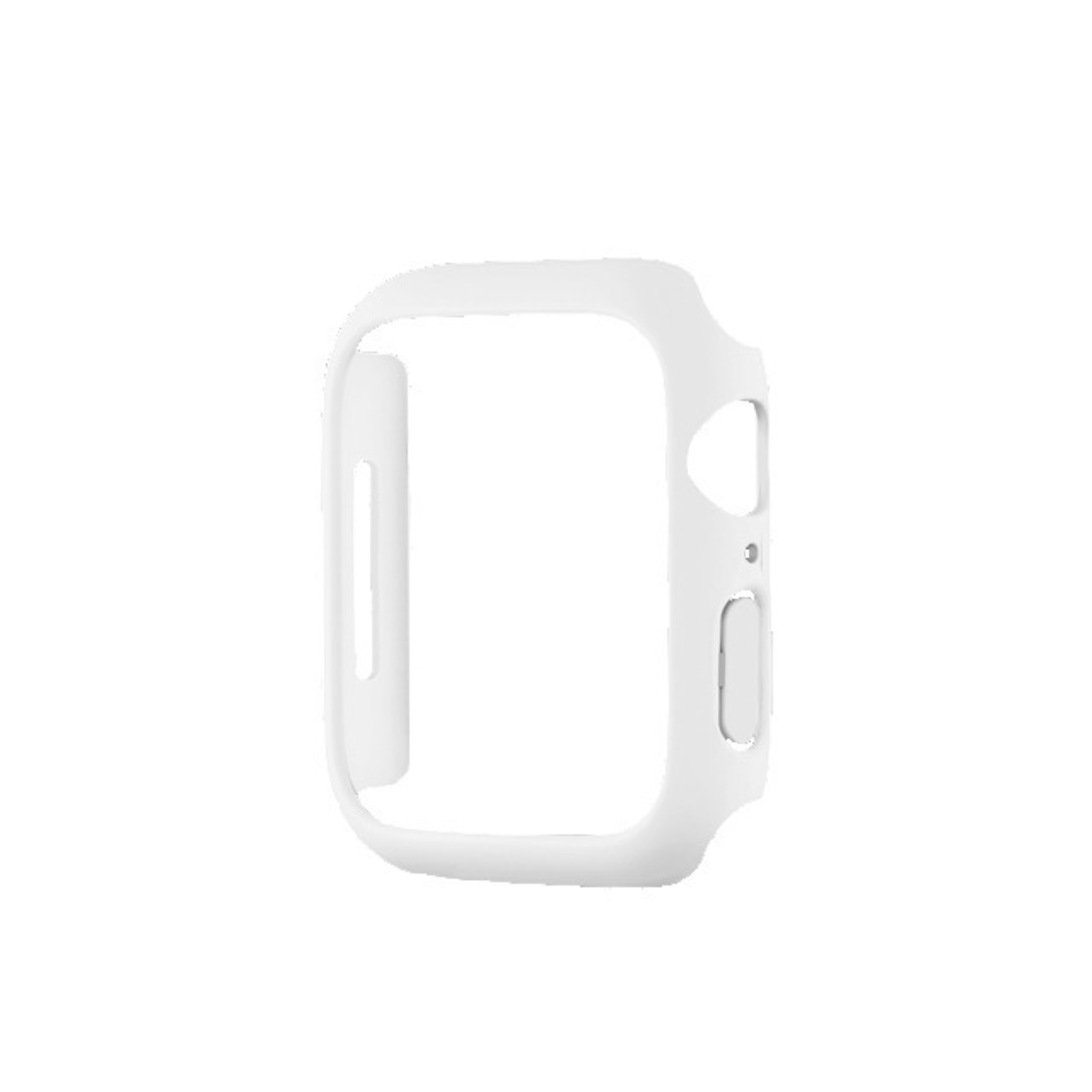 Hvidt cover case med hærdet glas til Apple Watch – minimalistisk og elegant beskyttelse