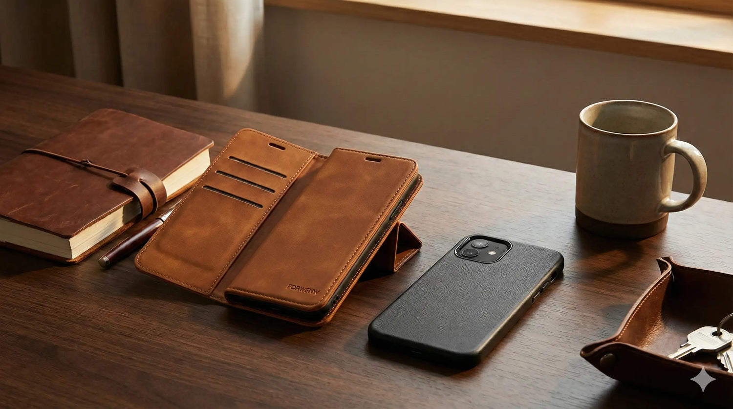 Det rigtige læder cover til iPhone 12: MagSafe eller flip cover?