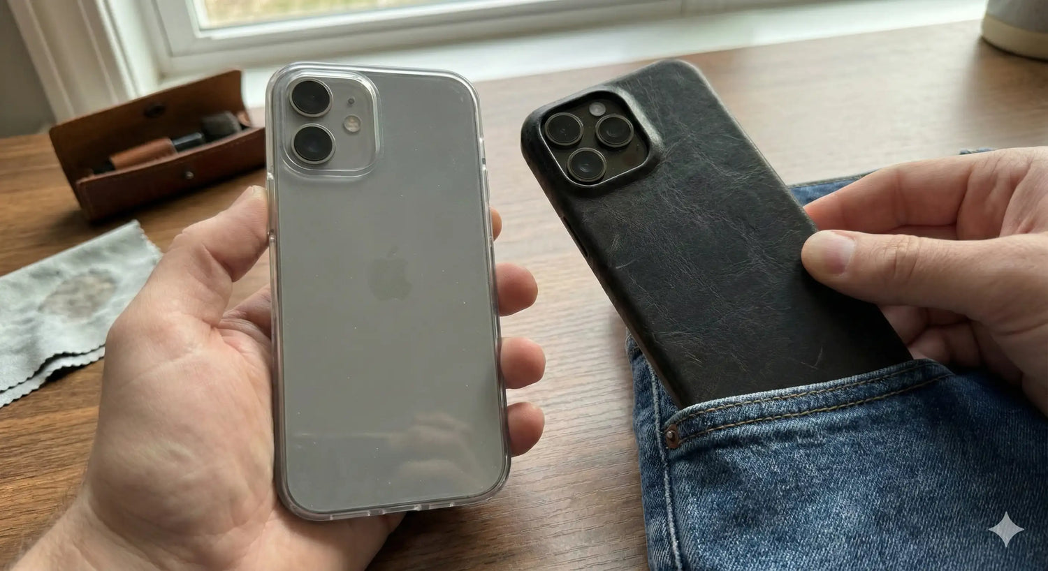Silikone eller læder cover til iPhone 17? Sådan vælger du det bedste greb