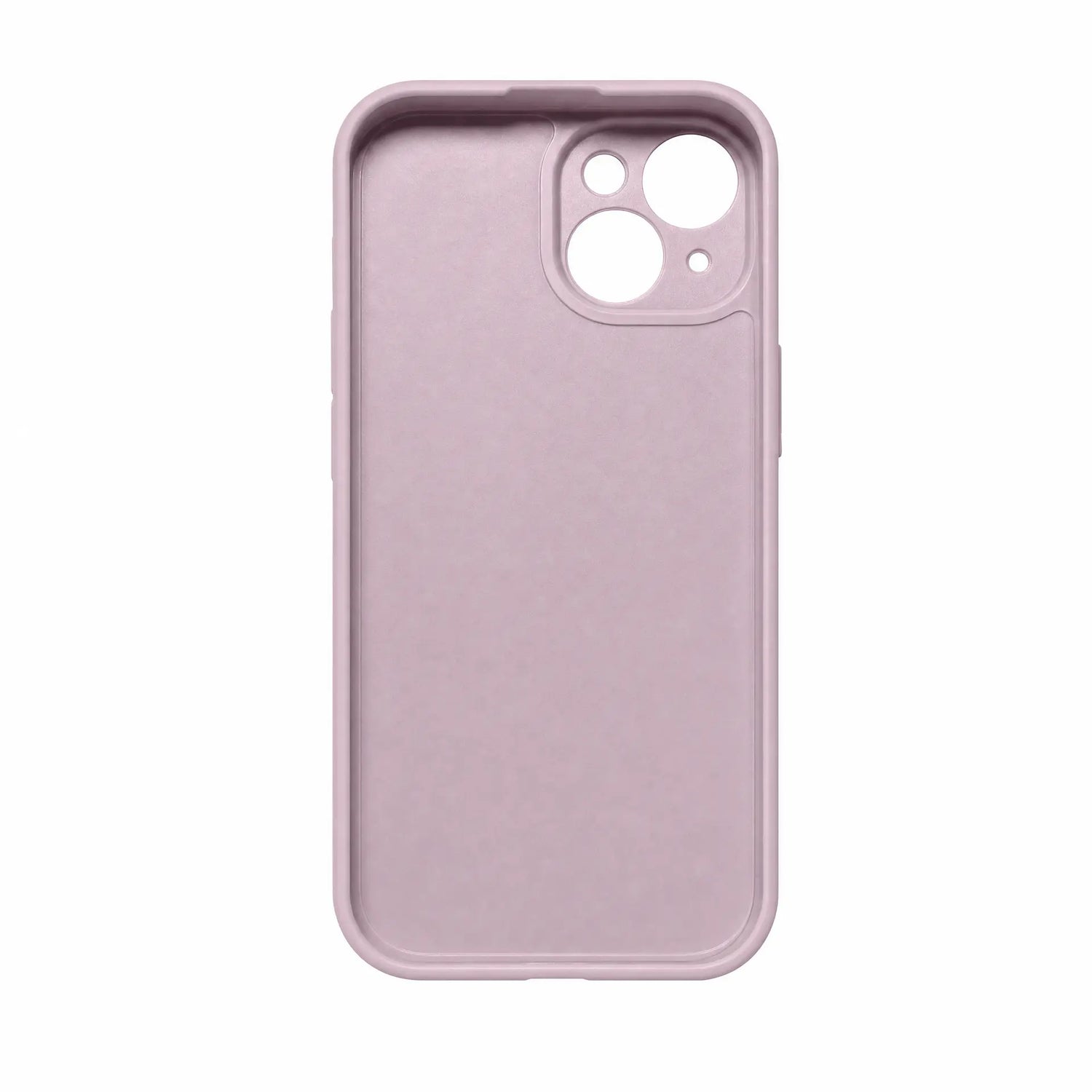 Lilla silikone cover til iPhone vist indvendigt