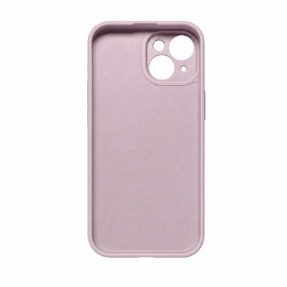 Lilla silikone cover til iPhone vist indvendigt