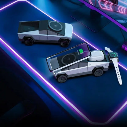 3-i-1 trådløs oplader til iPhone, AirPods og Apple Watch i bilform