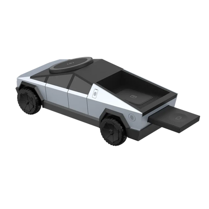 Bagende af CyberDock+ oplader med skuffe udtrukket