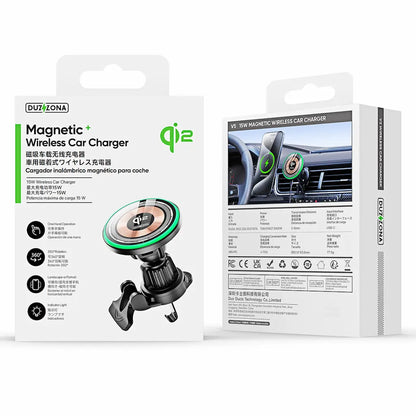 Emballage front og bagside af Duzzona magnetisk biloplader