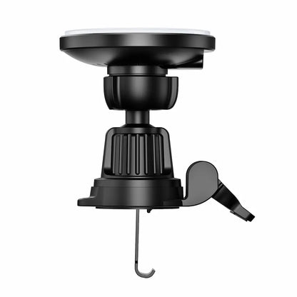 Frontvisning af Duzzona trådløs biloplader med grønt lys