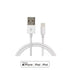 Lightning til USB-kabel (1 meter og 2 meter), hvid, MFI-certificeret til iPhone, iPad og iPod