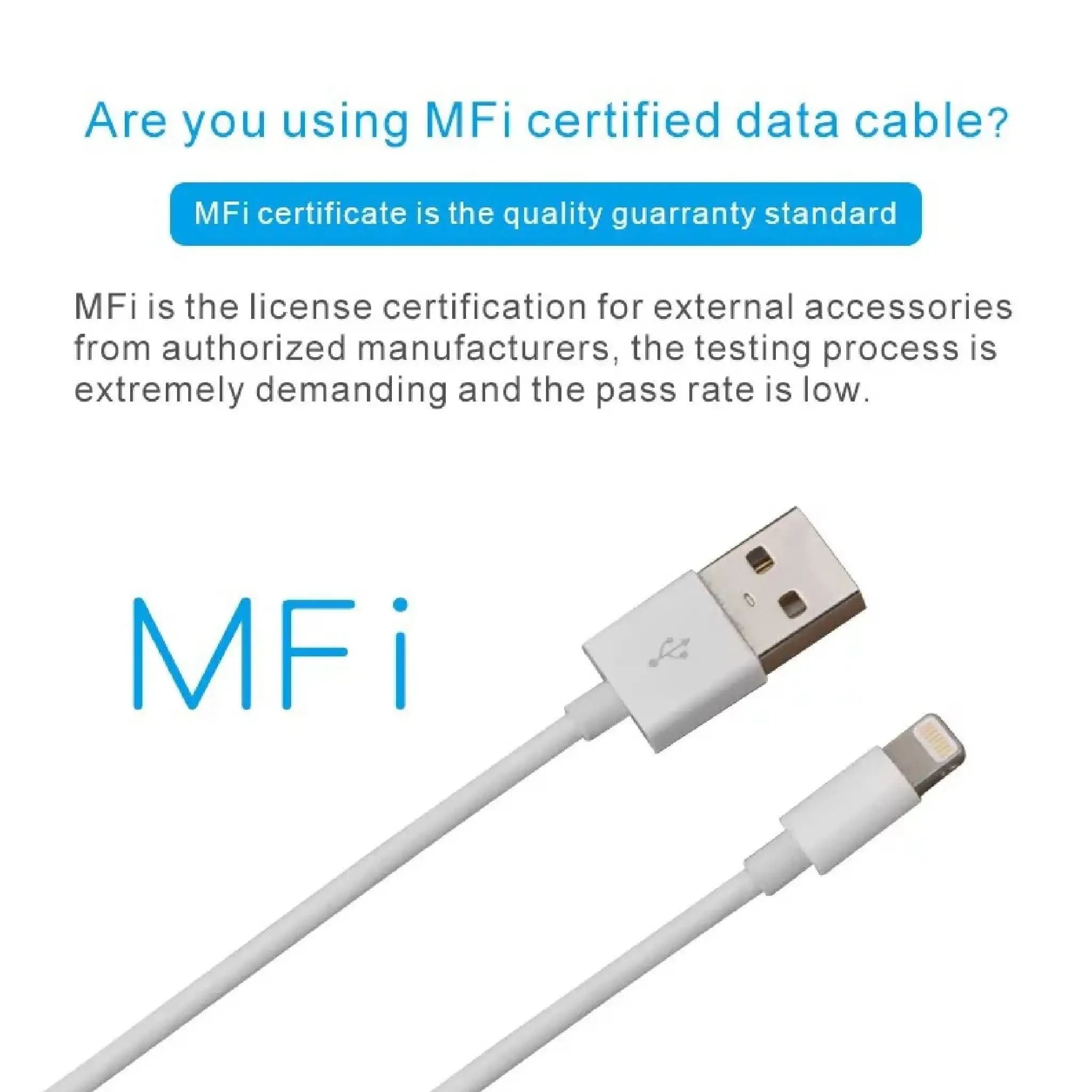 MFI-certificeret Lightning til USB-kabel fra Apple – vises i emballage