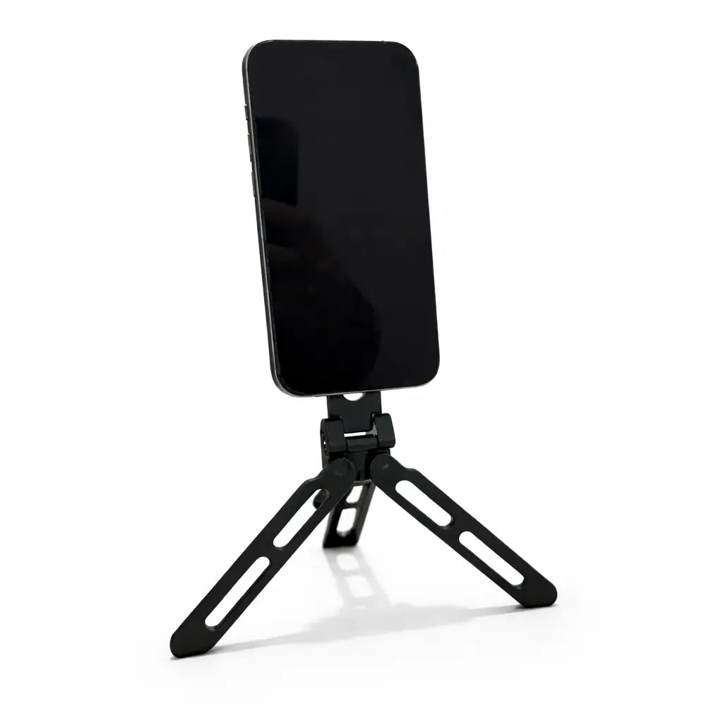 Magnetisk mobilholder som mini tripod på bord