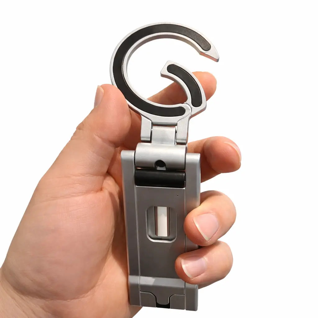 Krog-funktion i magnetringen på toppen af telefonholderen – tæt på detalje