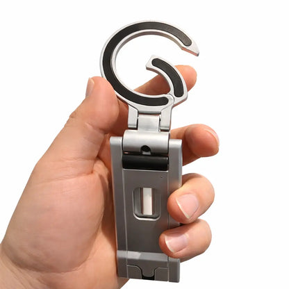 Krog-funktion i magnetringen på toppen af telefonholderen – tæt på detalje