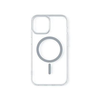 Transparent iPhone cover med grå MagSafe-ring
