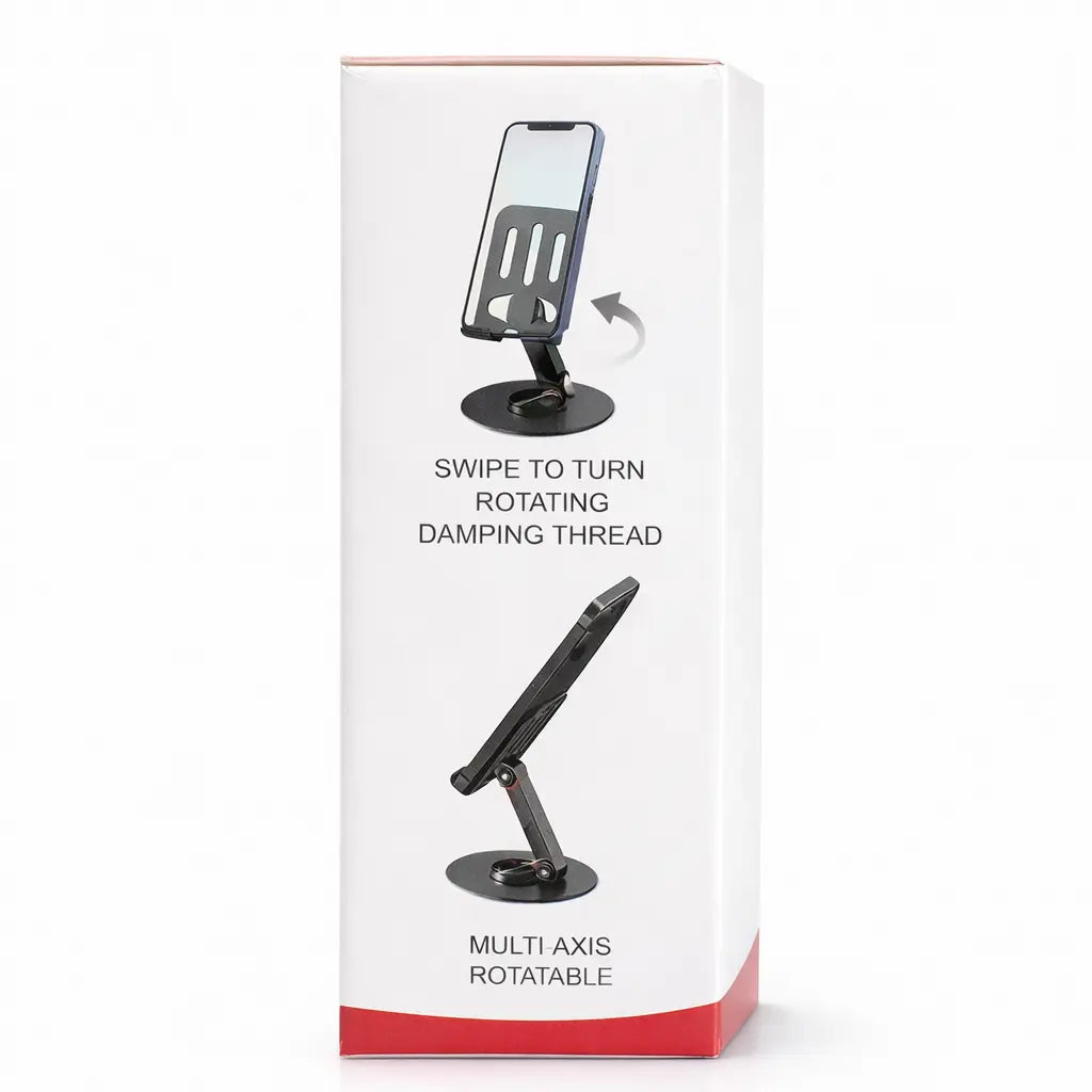 Mobilholder i metal med justerbar vinkel til smartphone