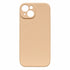 Bagside af pink sand silikone cover til iPhone med hævet kamerakant