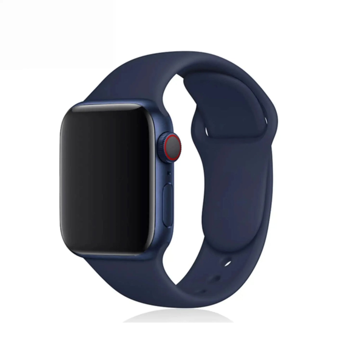 Mørkeblå sportsrem til Apple Watch – silikone, fleksibel og justerbar