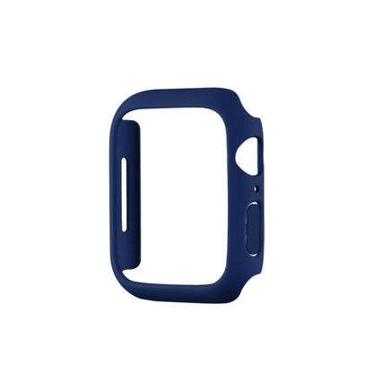 Closeup af Apple Watch med cover case og hærdet glas – detaljeret visning af beskyttelse